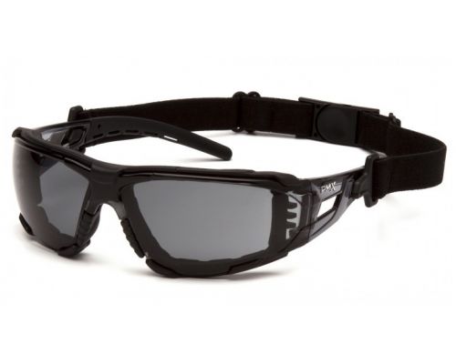 Окуляри захисні з ущільнювачем Pyramex Fyxate (gray) Anti-Fog, чорні Окуляри захисні з ущільнювачем Pyramex Fyxate (gray) Anti-Fog, чорні