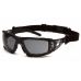 Окуляри захисні з ущільнювачем Pyramex Fyxate (gray) Anti-Fog, чорні