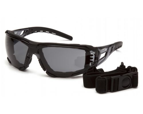 Окуляри захисні з ущільнювачем Pyramex Fyxate (gray) Anti-Fog, чорні Окуляри захисні з ущільнювачем Pyramex Fyxate (gray) Anti-Fog, чорні