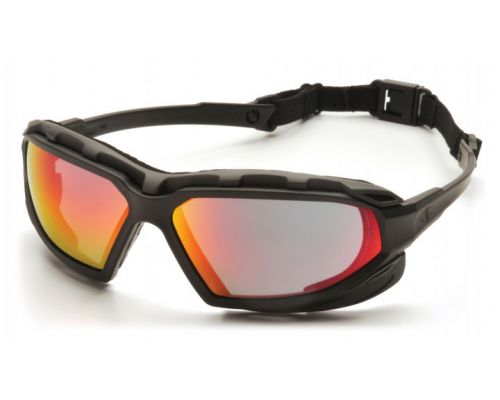 Очки защитные с уплотнителем Pyramex Highlander-PLUS (sky red mirror) Anti-Fog, красные зеркальные Очки защитные с уплотнителем Pyramex Highlander-PLUS (sky red mirror) Anti-Fog, красные зеркальные