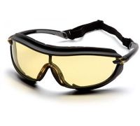Окуляри захисні з ущільнювачем Pyramex XS3 Plus (amber) Anti-Fog, жовті