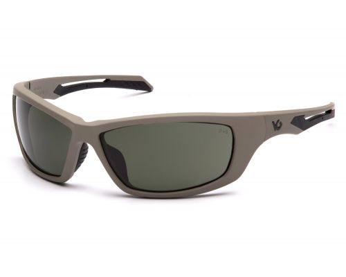 Окуляри захисні Venture Gear Tactical Howitzer Tan (forest gray) Anti-Fog, чорно-зелені в пісочній оправі Окуляри захисні Venture Gear Tactical Howitzer Tan (forest gray) Anti-Fog, чорно-зелені в пісочній оправі