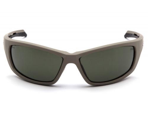 Окуляри захисні Venture Gear Tactical Howitzer Tan (forest gray) Anti-Fog, чорно-зелені в пісочній оправі Окуляри захисні Venture Gear Tactical Howitzer Tan (forest gray) Anti-Fog, чорно-зелені в пісочній оправі