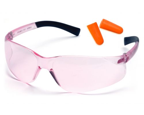 Захисні окуляри Pyramex Mini-Ztek (light pink) combo, рожеві (беруші входять в комплект) Захисні окуляри Pyramex Mini-Ztek (light pink) combo, рожеві (беруші входять в комплект)