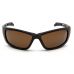 Захисні окуляри Venture Gear Tactical Howitzer Black (bronze) Anti-Fog, коричневі в чорній оправі