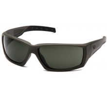 Захисні окуляри Venture Gear Tactical OverWatch Green (forest gray) Anti-Fog, чорно-зелені  в зеленій оправі