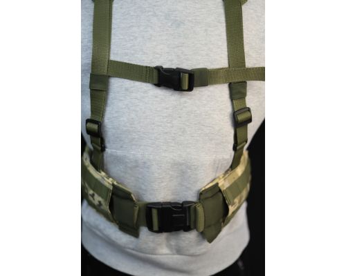 Пояс РПС тактический с Molle Разгрузка для ВСУ с креплением на спину (100 - 120) Пояс РПС тактический с Molle Разгрузка для ВСУ с креплением на спину (100 - 120)