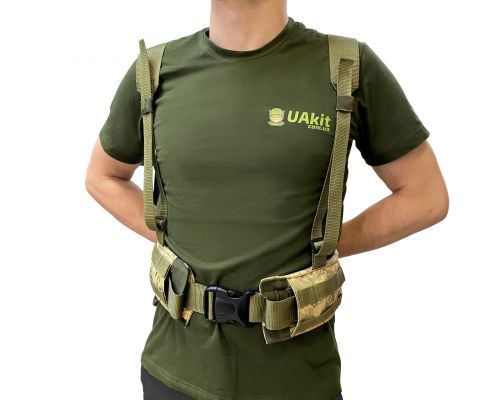 Пояс РПС тактичний з Molle Розгрузка для ЗСУ з кріпленями на спину 120-140 Пояс РПС тактичний з Molle Розгрузка для ЗСУ з кріпленями на спину 120-140