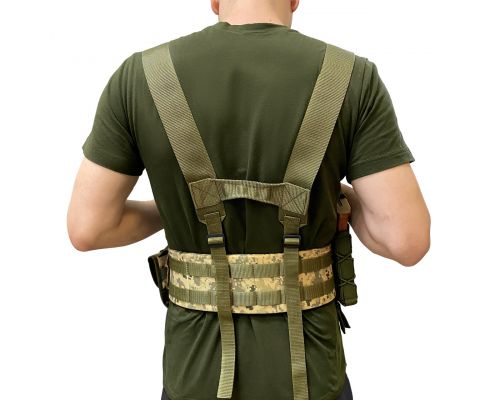 Пояс РПС тактичний з Molle Розгрузка для ЗСУ з кріпленями на спину (80 - 100) Пояс РПС тактичний з Molle Розгрузка для ЗСУ з кріпленями на спину (80 - 100)
